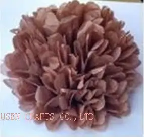 25 brown 10 см = 4 дюйма 10 шт. Папиросные бумажные цветы шарики-Помпоны фонари вечерние украшения для свадебного украшения разные цвета на выбор - Цвет: 25 brown