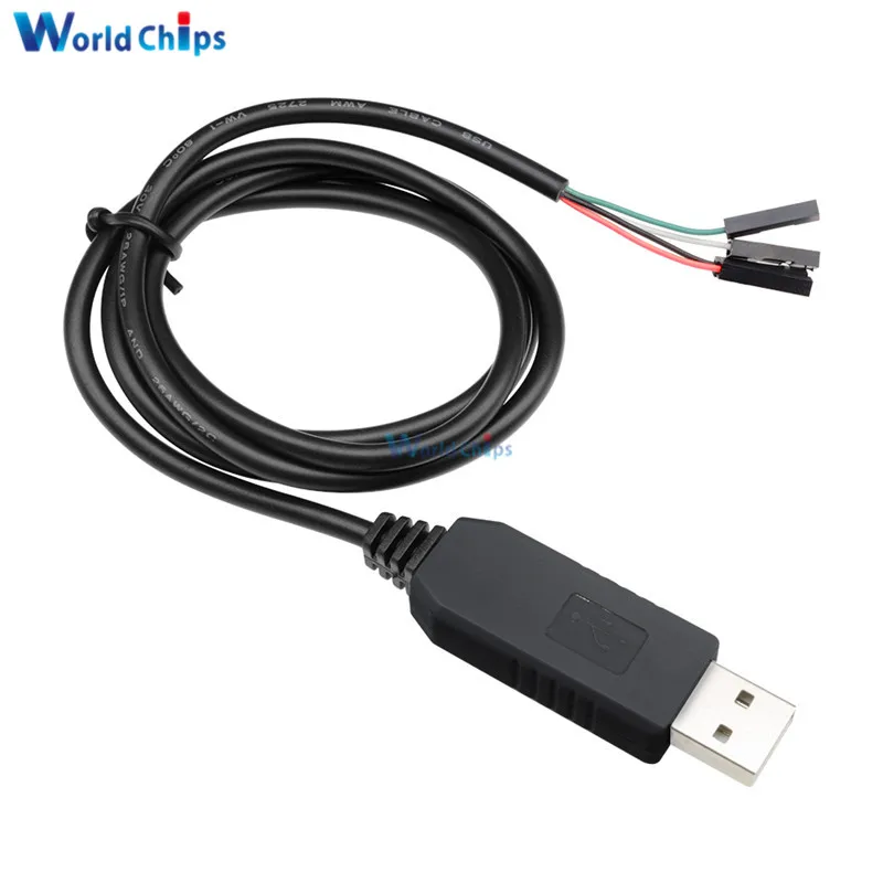 Модуль кабеля PL2303 PL2303HX с USB на UART TTL 4-контактный конвертер RS232 последовательный