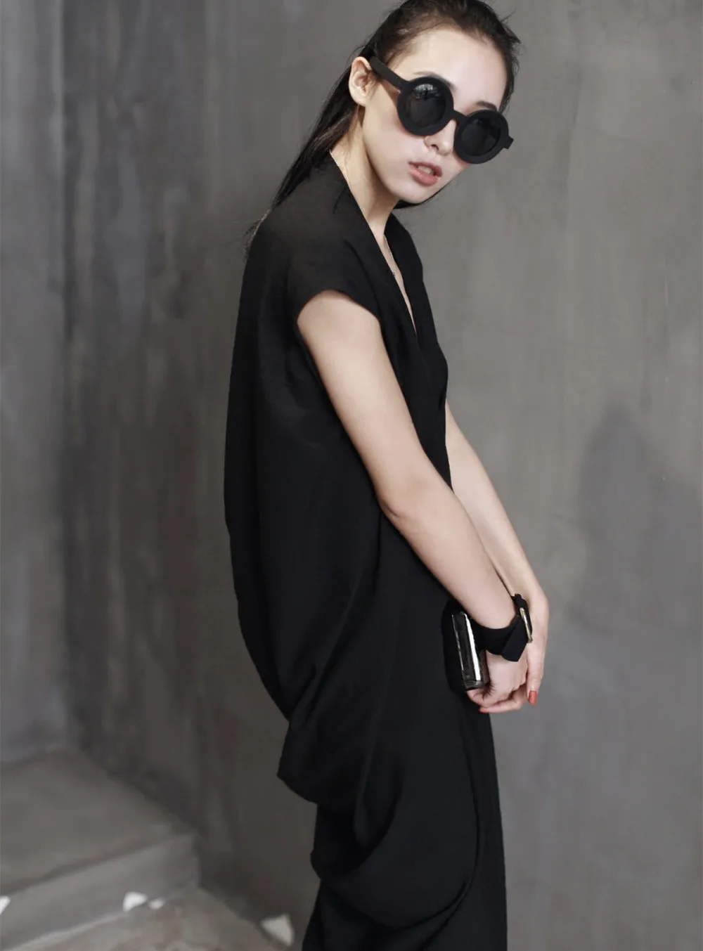 Cakucool одноцветное черное платье Летнее женское без рукавов Длинный Сарафан