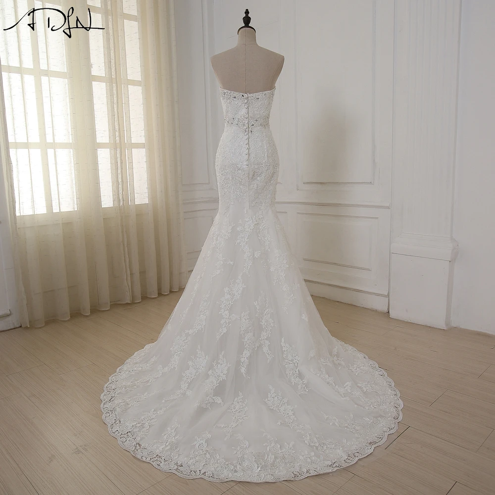 ADLN высококачественный расклешенный свадебное платье на заказа милое кружевное с