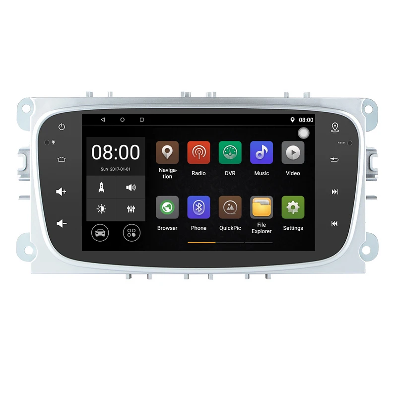 Автомобильный DVD GPS 1024*600 Android 9 1 для Ford Focus Mondeo C Max S 2008 2009 2010 2011 2012 2013 2014 Поддержка DVR