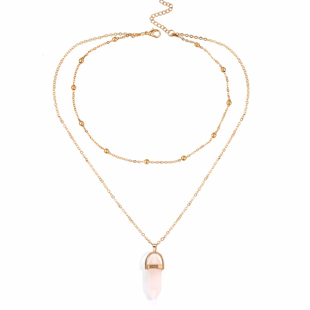 Женское Ожерелье чокер из камня золотистого цвета|crystal pendant necklace|choker fashion necklaceschoker