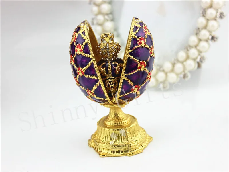 Яйцо Фаберже Jewelry брелок ювелирное Подарочная коробка кристалл Аксессуары