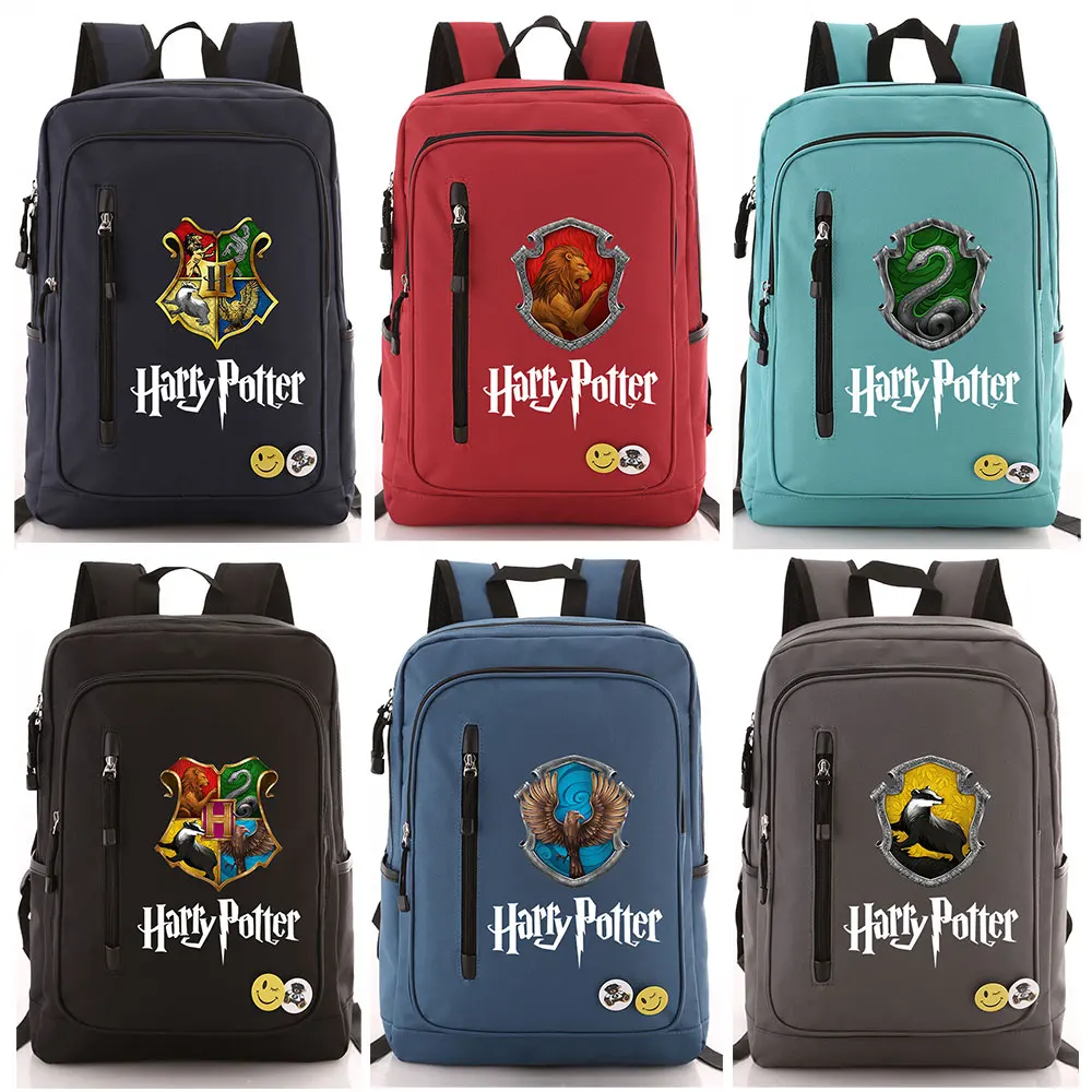 Модная школьная сумка с надписью Magic Shool Slytherin Gryffindor для мальчиков и девочек