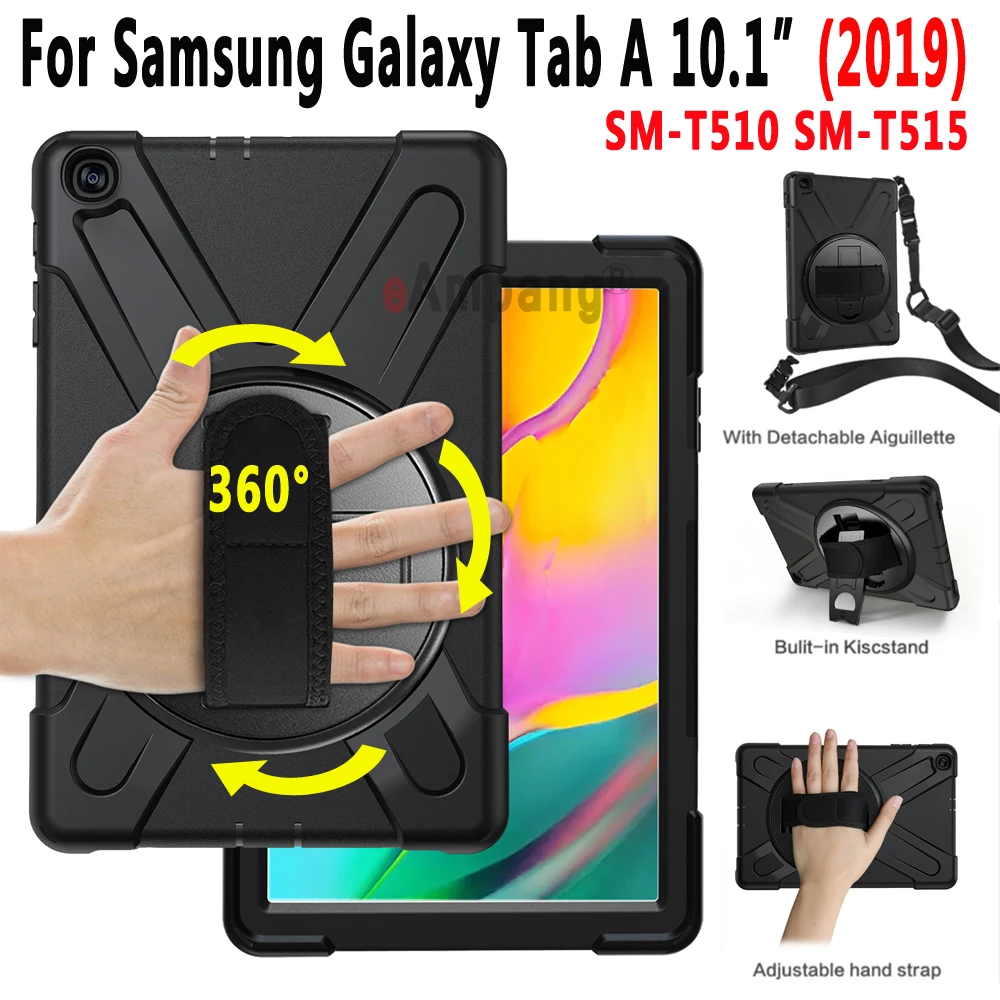 Чехол с плечевым ремнем для Samsung Galaxy Tab A 10 1 2019 чехол поворотной подставкой и