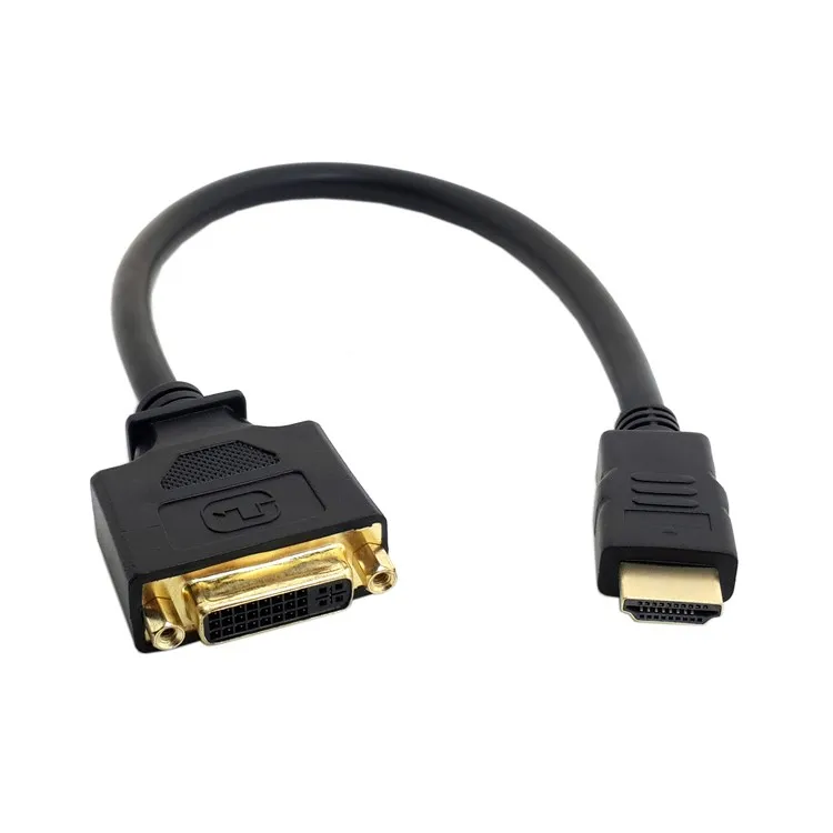 DVI Женский HDMI Мужской адаптер конвертер кабель для ПК ноутбука HDTV 10