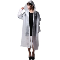 fashion and personality long eva jelly glue waterproof snow defense white frosted rain suit outdoor ultra thin women raincoat