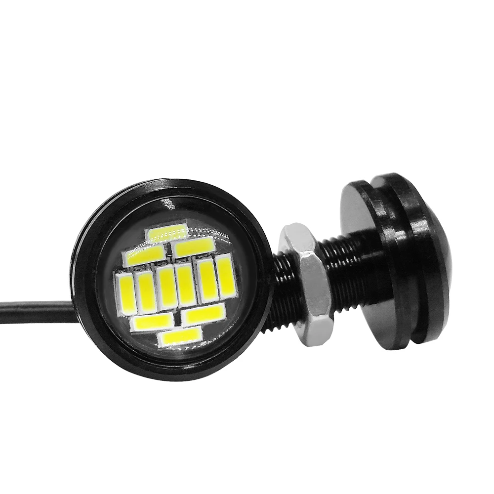 2 шт. орлиный глаз светодиодный светильник 12SMD 4014 23 мм дневные ходовые огни