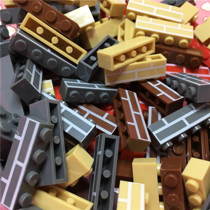 Городской замок своими руками 100 Φ 1X4 настенные кирпичи MOC строительные блоки