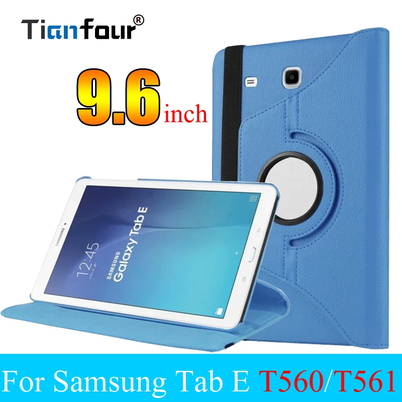 Умный чехол для планшета Samsung Galaxy Tab E 9 6 SM T560 T561 вращающийся на 360 градусов флип с