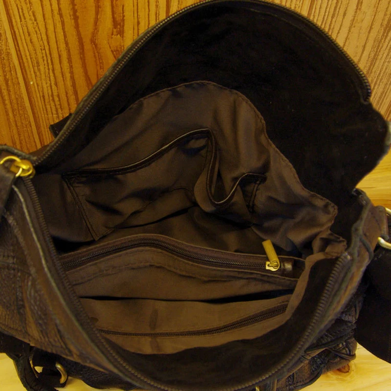 IPinee первый слой воловьей кожи женские сумки классический дизайн натуральная