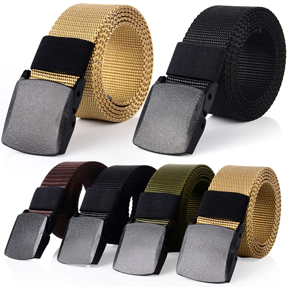Повседневный холщовый дышащий ремень для улицы Быстросохнущий военный