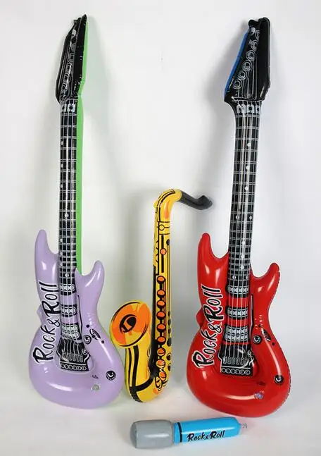 

1 Set Inflatable Musical Instruments Inflated Guitar Saxophone Children Music Dream Kids Birthday Goft Home Party Decor Hot Toy