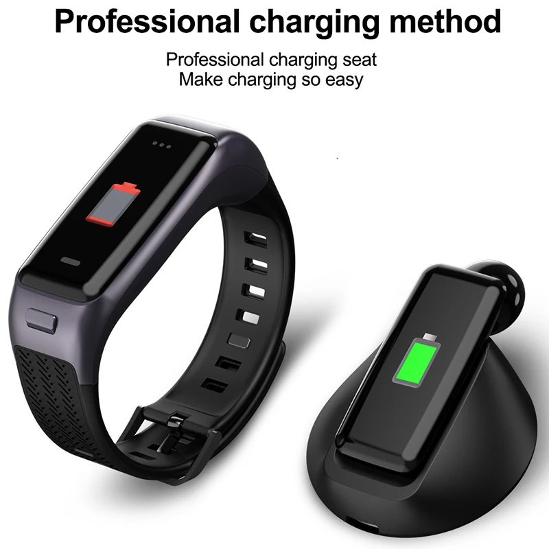 Новый Умный Браслет Bluetooth-гарнитура наушники с ремешком водонепроницаемый