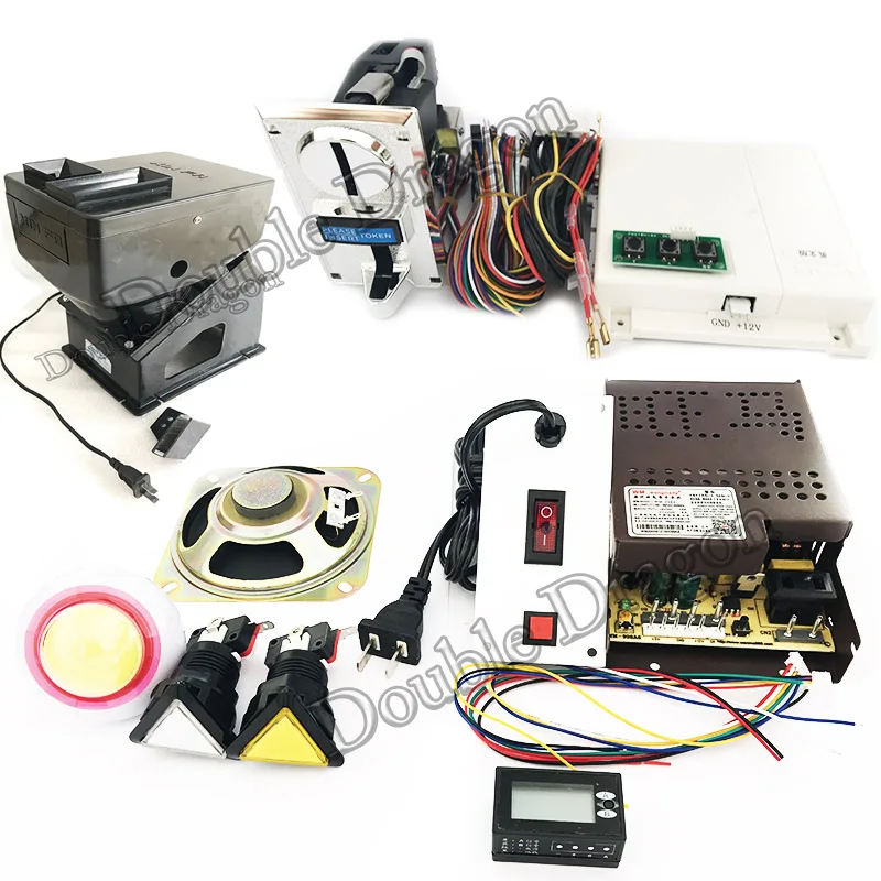 DIY kit 61 в 1 One Touch для детских игр аркадная доска проводка монета селектор питание