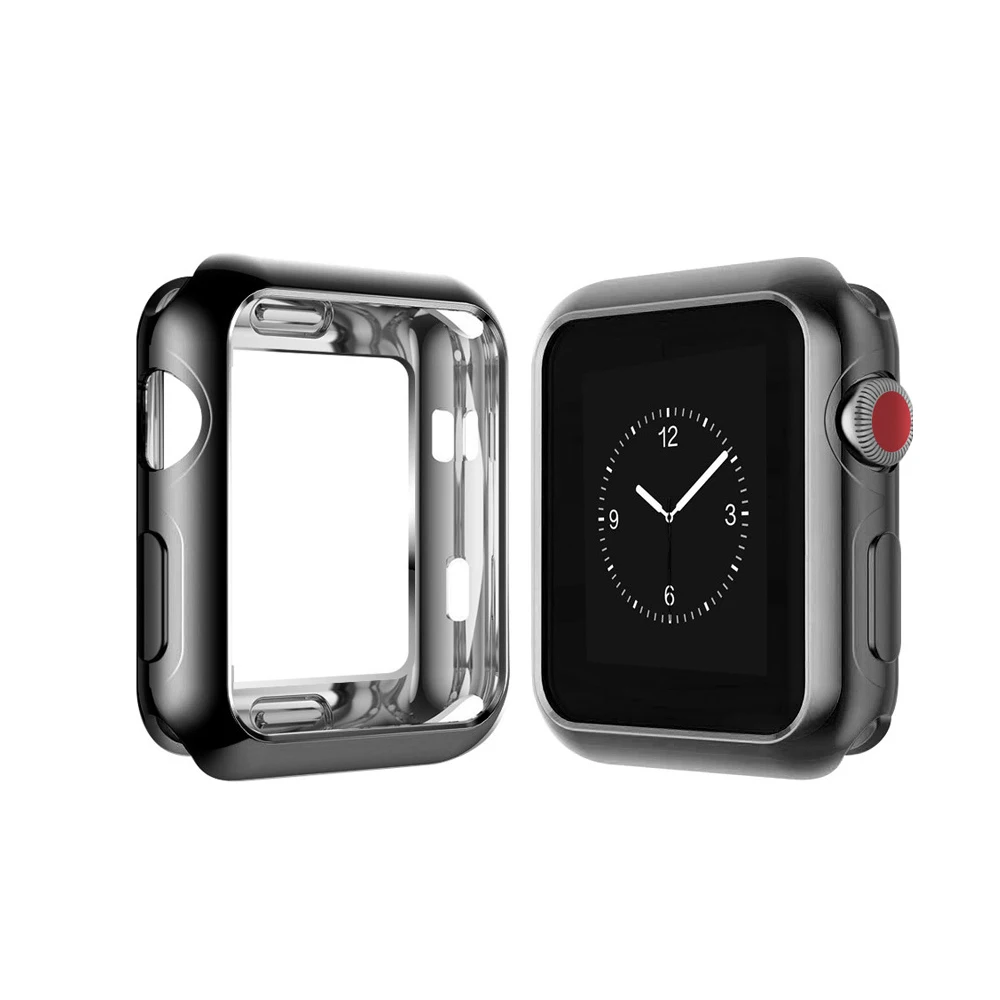 Силиконовый чехол для часов Apple watch 4 iWatch ремешок 44 мм 40 защитный запасной ТПУ