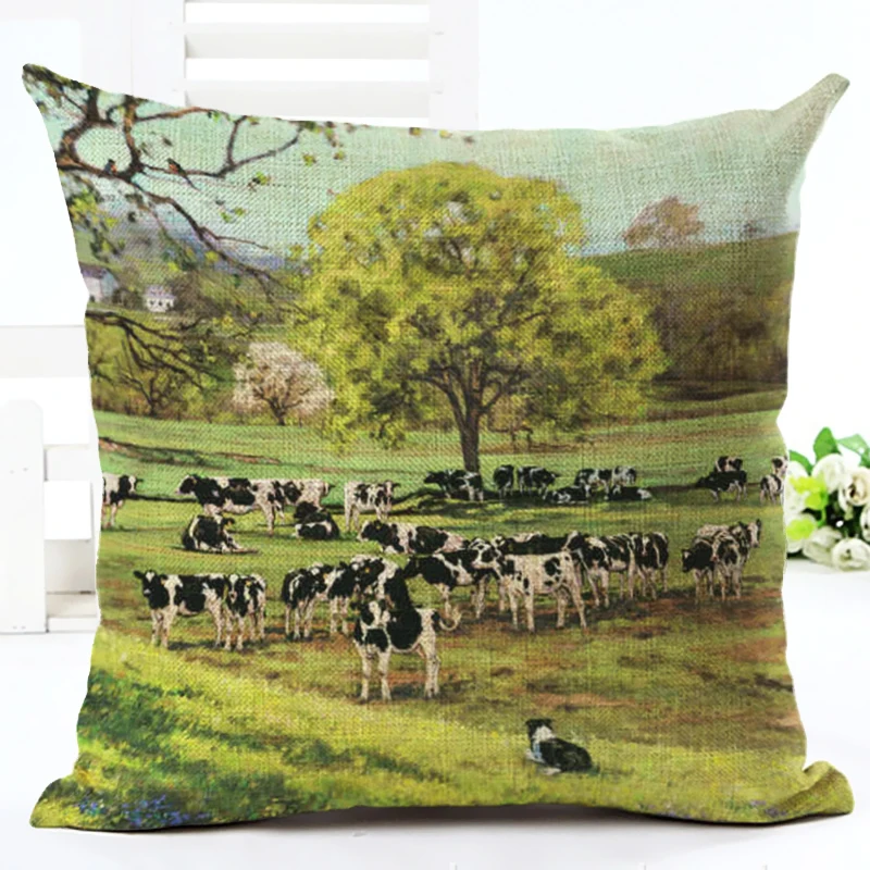 Лидер продаж высокое качество домашние украшения с животными наволочка