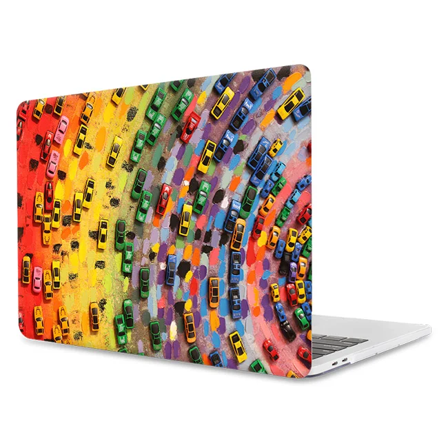 MTT плотный жесткий чехол с принтом для Apple Macbook Air Pro retina 11 12 13 15 с сенсорной панелью чехол для ноутбука для mac book air 13 дюймов Чехол - Цвет: MB08