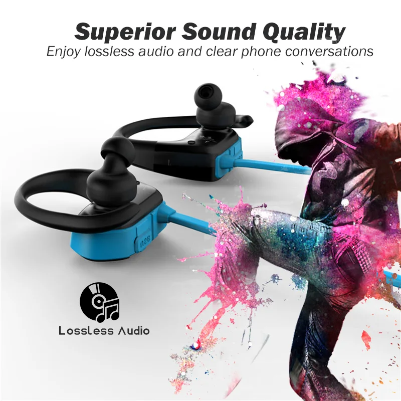 Bluetooth плеер Ralyin M2 8 Гб Водонепроницаемый музыкальный спортивный bluetooth MP3 наушники