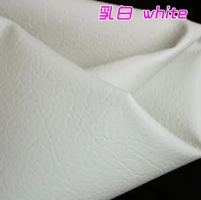 white 50x140 см большой личи из искусственной кожи, искусственная кожа, прошитая искусственная кожа. Кожа для мебели - Цвет: white