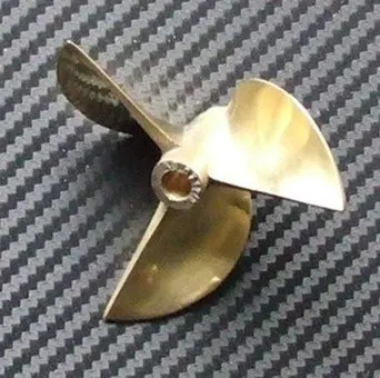 

rc boat propeller 6717 bronze propeller, fit 6.35mm prop shaft