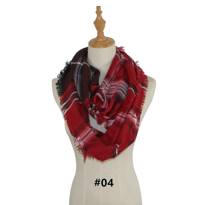 New ladies warm scarf autumn and winter fashion seven-color imitation cashmere checked | Аксессуары для одежды