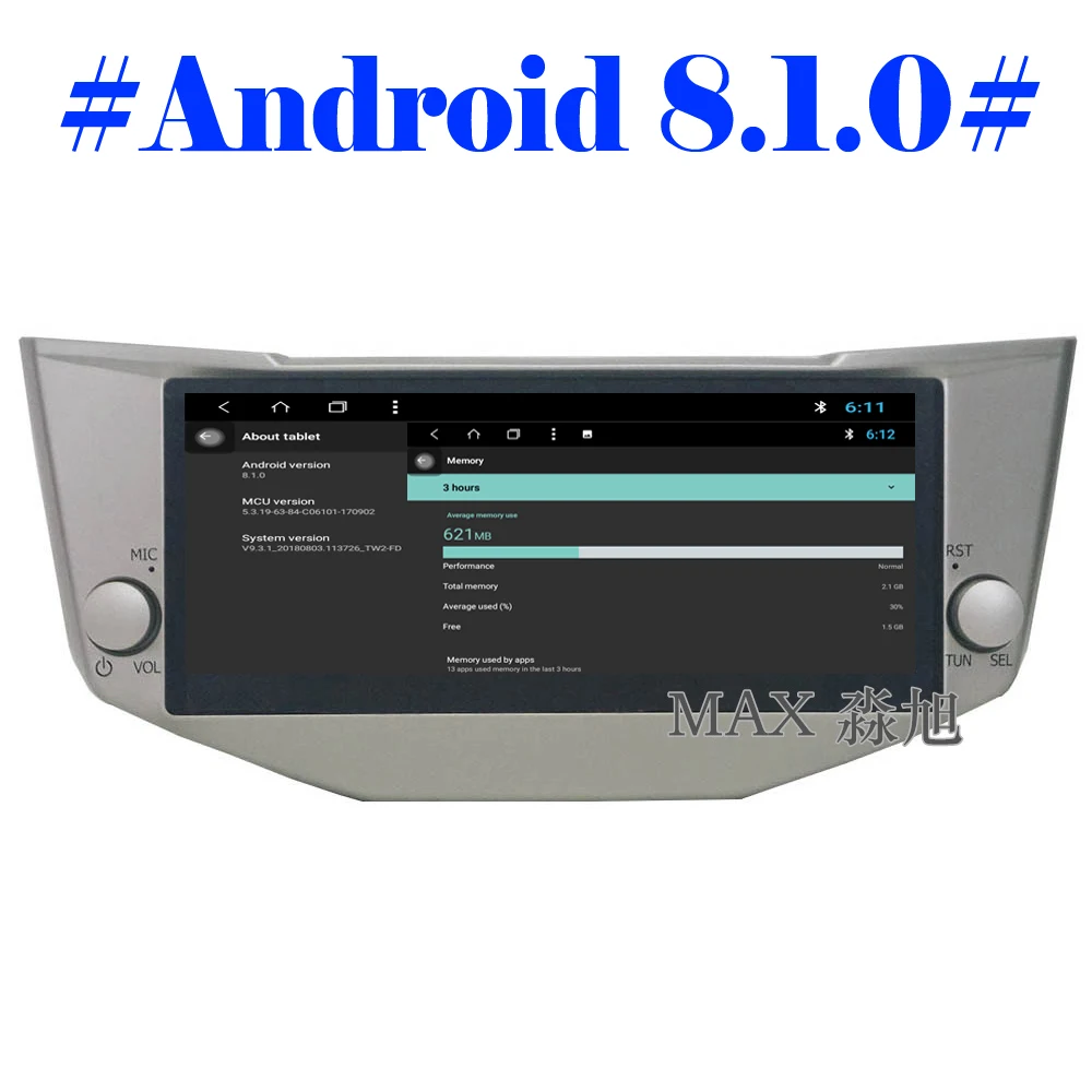 Макс Android 8.1.0 автомобильный dvd плеер для Lexus RX330/RX200/RX350 автомобильное радио Bluetooth