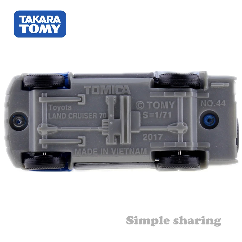 TAKARA TOMY TOMICA No.44 TOYOTA LAND CRUISER JAF SERVICE внедорожник литая детская игрушка коллекционные