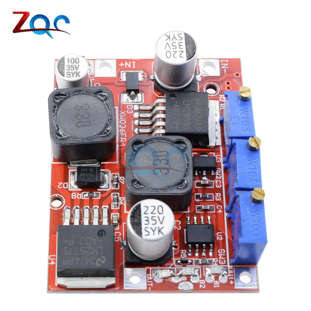 LM2596S DC LM2577S повышающий понижающий модуль преобразователя Напряжения регулятор