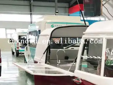 Классический дизайн 4 3 м длинная Мобильная тележка для фаст-фуда ресторана