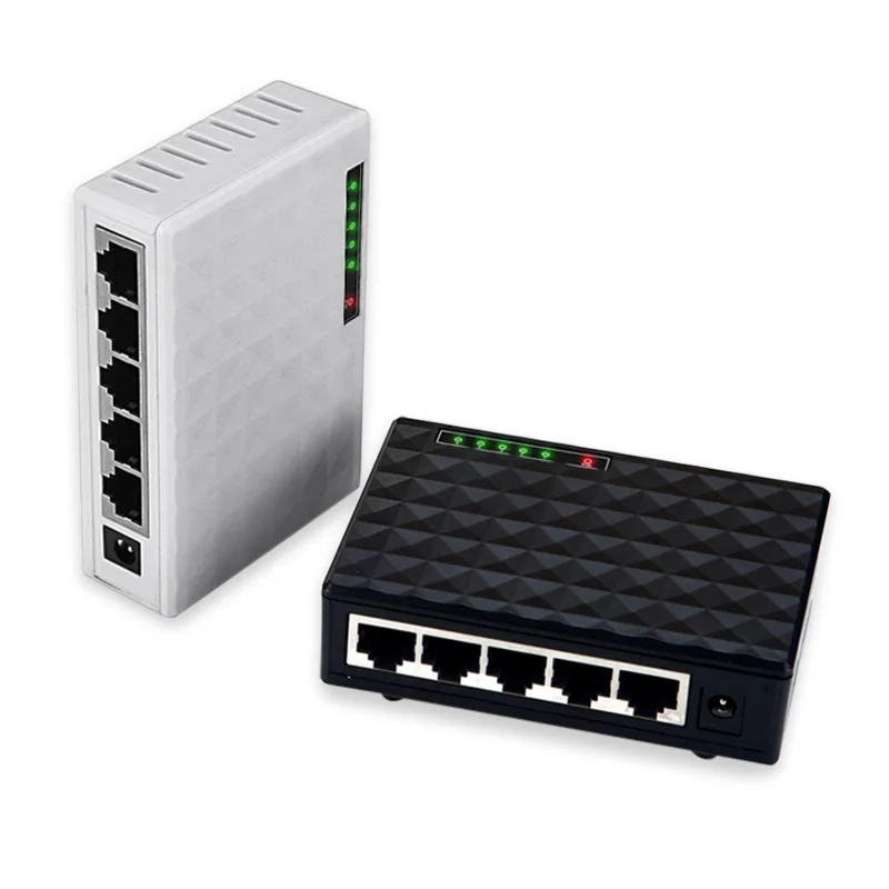 DIEWU DW IP17X T5 10/100 Мбит/с 5 портовый Быстрый Ethernet LAN RJ45 сетевой коммутатор концентратор