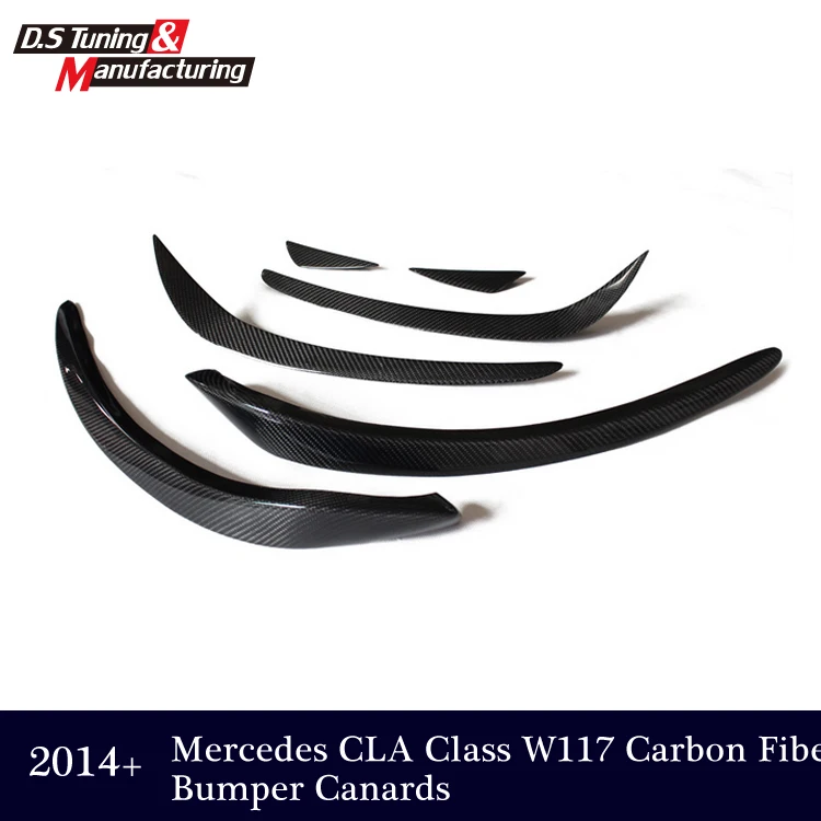 Для Mercedes W117 бампер из углеродного волокна Canards для Benz CLA Class W117 CLA 200+ CLA 200 CLA180 CLA250 Splitter Flap Canard
