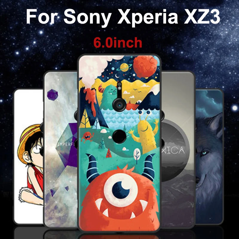 Силиконовый чехол для Sony Xperia XZ3 с мультяшным рисунком мягкий телефона XZ 3 H9493