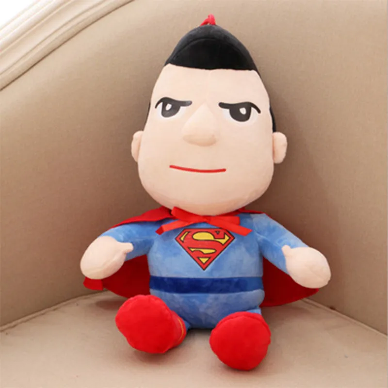 Super hero 25cm Плюшевая игрушка для костюмированной игры Мститель Капитан Америка Капитан подушка в стиле Бэтмена подарок украшение диван аксессуары Мальчики Девочки Подарки - Цвет: Super hero 25cm
