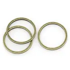 Соединительные кольца DoreenBeads из меди Закрытая пайка, круглые, под античную бронзу, 12 мм, 9 шт.