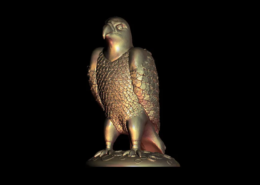 3d модель статуя орла фигурка для маршрутизатора с ЧПУ гравировка Artcam Aspire type 3 STL