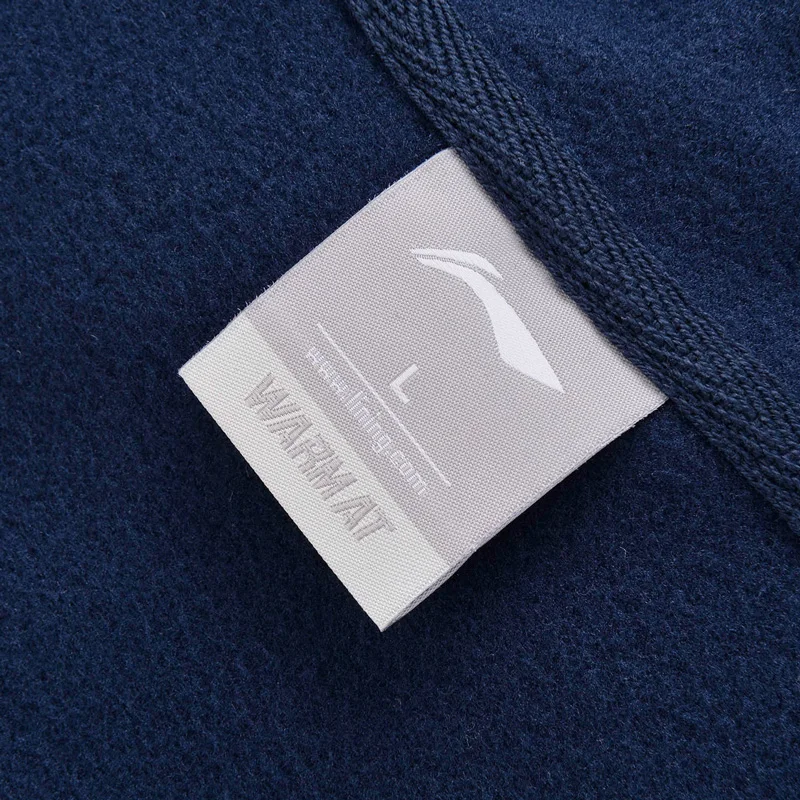 Li-Ning, новинка 66%, мужской трендовый свитер, теплый, Классический крой, 34% полиэстер, хлопок, подкладка, спортивные топы, AWDM725 CONF17
