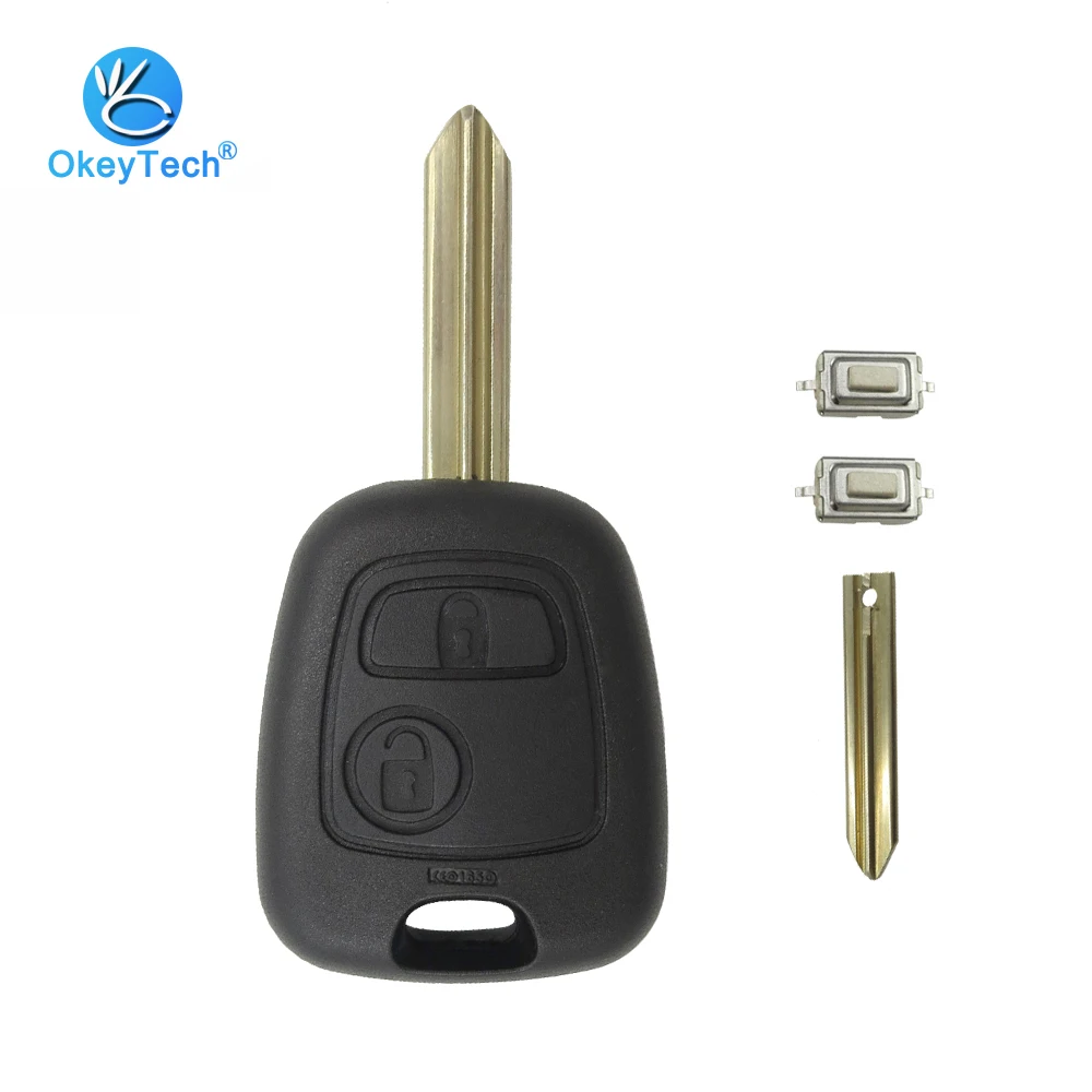 OkeyTech 2 кнопочный пульт дистанционного управления для автомобильного ключа