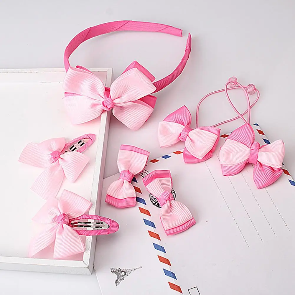 Детский ободок для волос с бантом 7 шт./компл. | Детская одежда и обувь