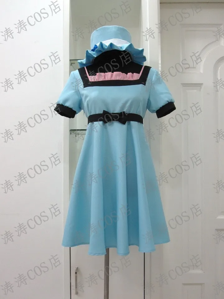 STEINS Ворота Mayuri Shiina Mayushi LabMen No.002 синее платье duduru ~ косплей костюм на Хэллоуин|costume