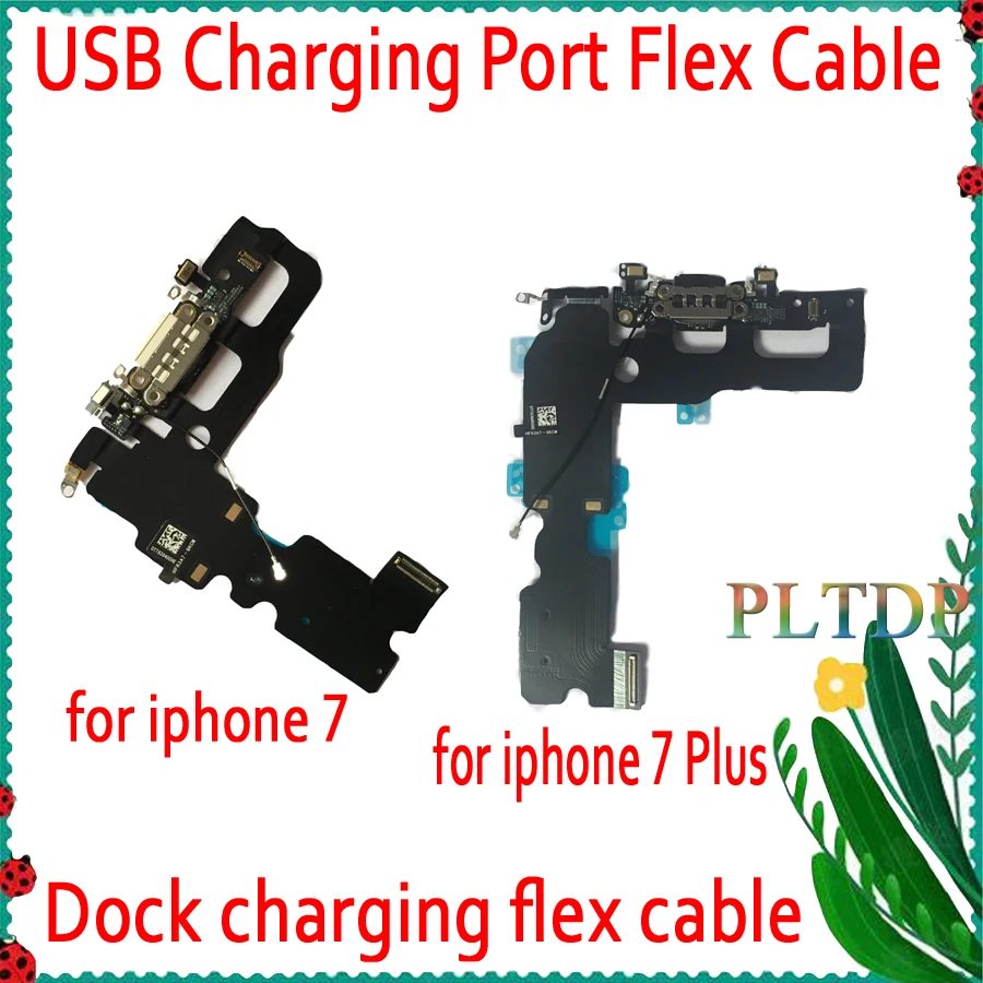 Высококачественный зарядный гибкий кабель для iPhone 7 Plus USB-порт зарядки док-разъем