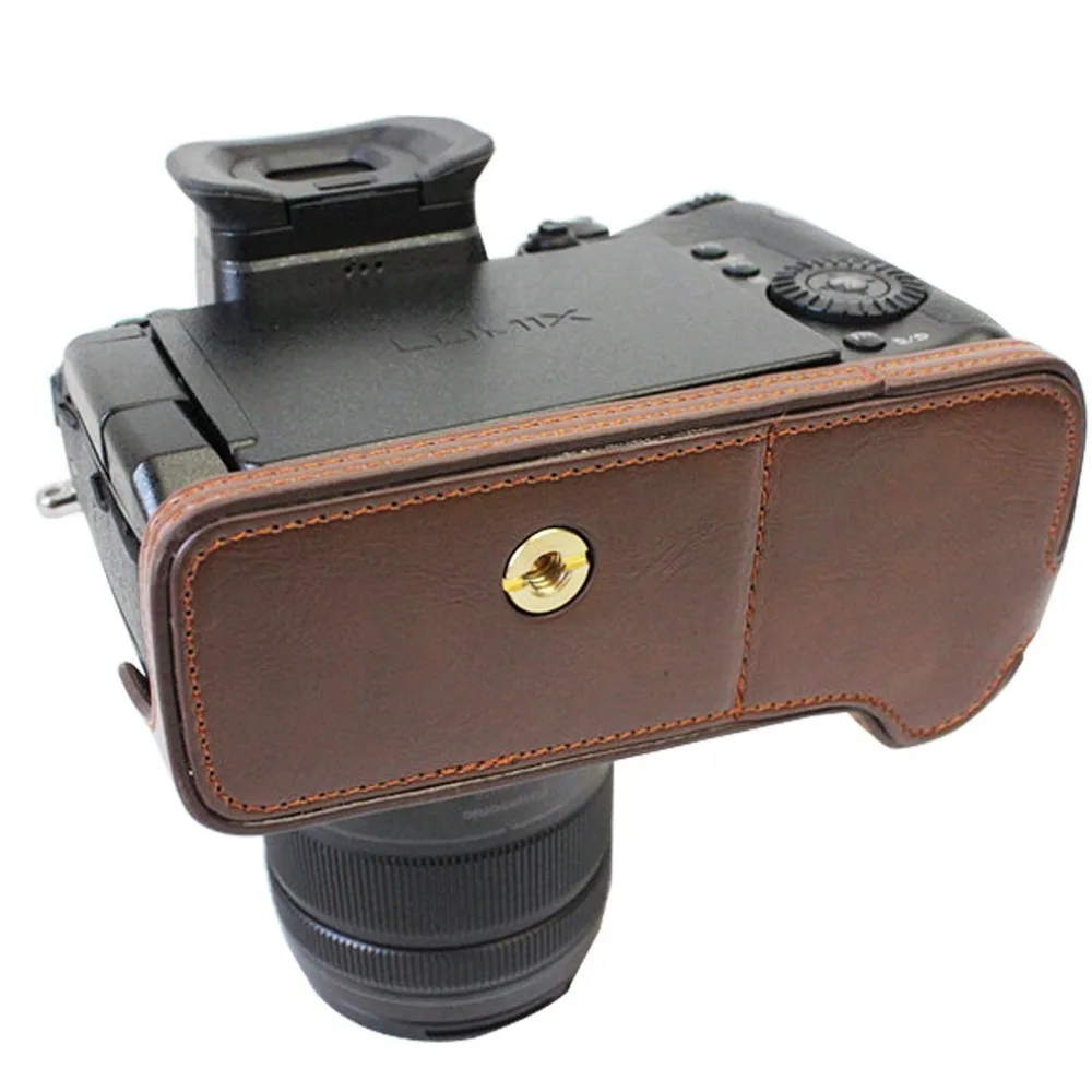 limitX Pu Leather Case Bottom Opening Version Protective Half Body Cover Base For Panasonic Lumix GH5s DC-GH5s Digital Camera |
