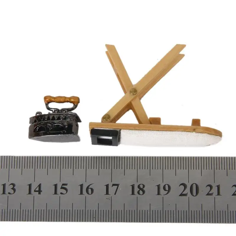 Классический утюжок с гладильной доской миниатюрный домик для кукол аксессуары