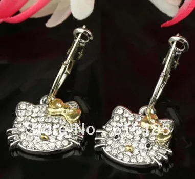 Siywina Бесплатная доставка Рисунок Hello Kitty Серьги гвоздики оптовая продажа рисунок