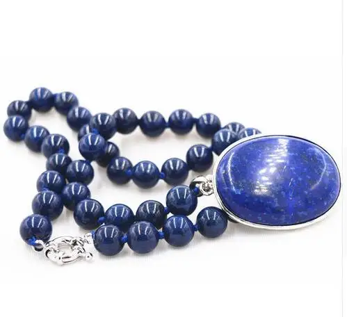 

Бесплатная доставка> AAA натуральное ожерелье 8 мм с кулоном из египетского лазурита 18 дюймов 18 х25 мм