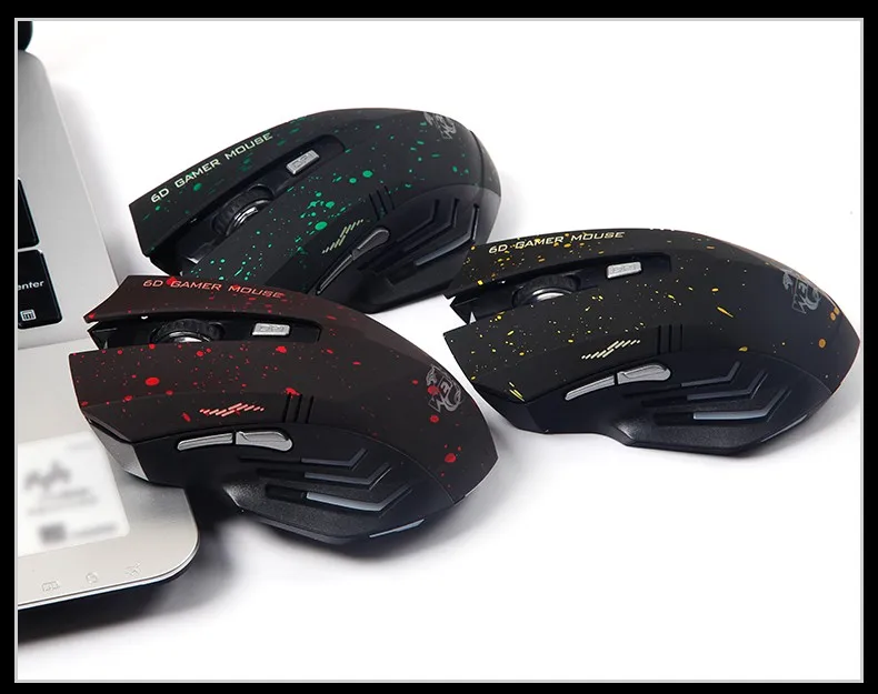 Новинка Горячая Распродажа 6 клавиш USB Беспроводная игровая мышь оптическая компьютерная игровая мышь 2,4G wifi Беспроводная мышь для геймера