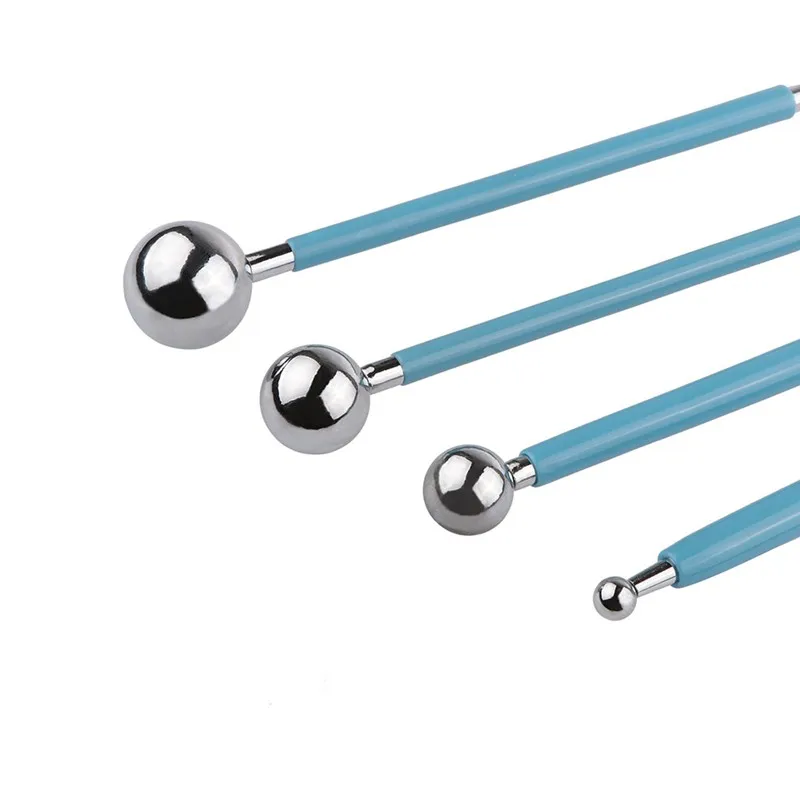 4 шт. инструменты для помадки металлический шар выпечки помадка украшения торта