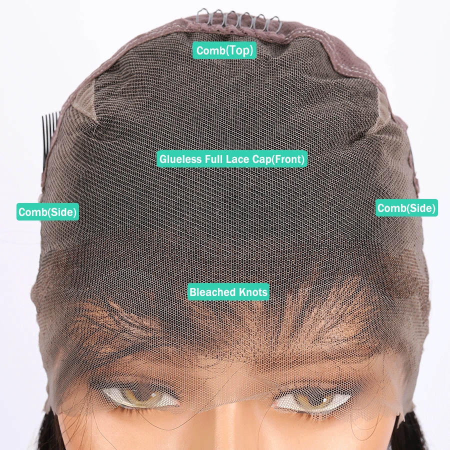 Elva волосы полный кружево человеческие парики для черных женщин бразильские Remy 150