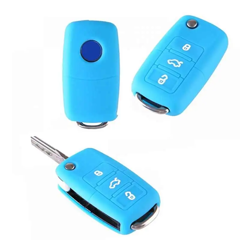 Новый авто силиконовый чехол с Откидывающейся Крышкой складной крышки ключ 3