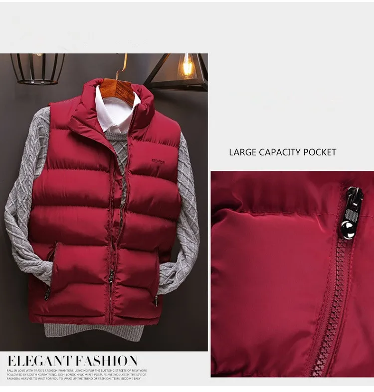 FALIZA, 6XL, новинка, зимние мужские куртки, без рукавов, жилет, мужской теплый пуховый жилет, повседневный жилет, Мужская Утепленная верхняя одежда, Chalecos, MJ106